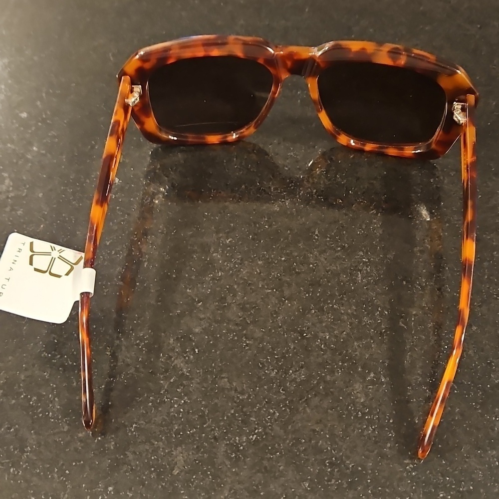 MR TURK by TRINA TURK Andros Sunglasses ~ Tortoise Brown Acetate Polarized NWT - Picture 12 of 16
